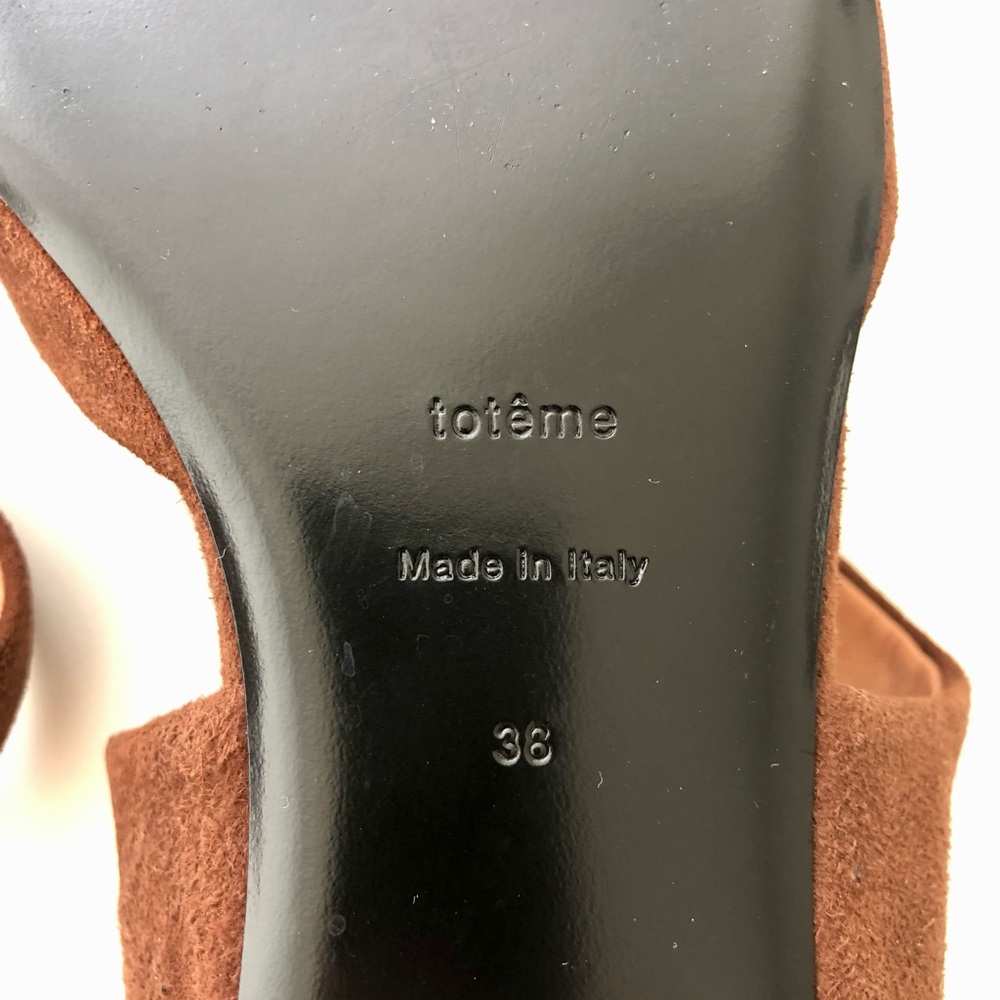 TOTEME Pointed Brown Women's Flat Shoes - Picture 4 of 7